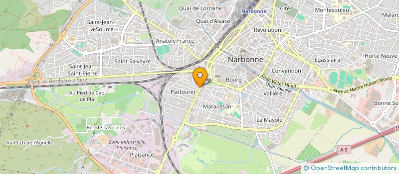 localisation de l'entreprise LES MAISONS DU SOLEIL  NARBONNE