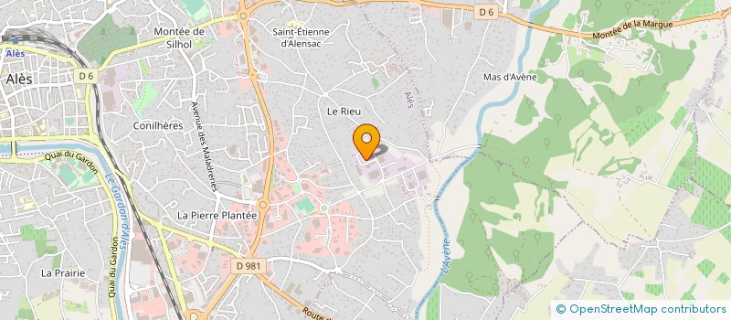 localisation de l'entreprise LES MAISONS DU SOLEIL à ALES