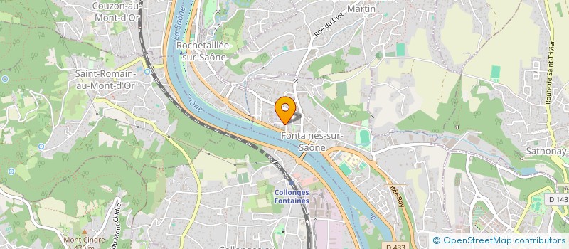 localisation de l'entreprise LES MAISONS DU VAL DE SAONE  FONTAINES-SUR-SAONE