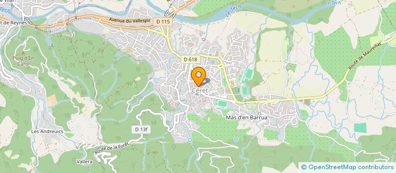 localisation de l'entreprise LES MAISONS DU VALLESPIR à CERET