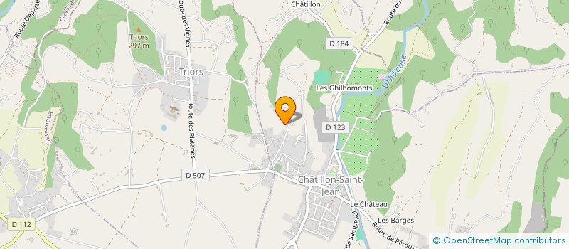 localisation de l'entreprise LES MAISONS DUVAR  CHATILLON-SAINT-JEAN