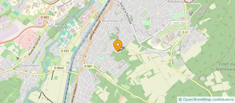 localisation de l'entreprise LES MAISONS ERAL à BRUNSTATT-DIDENHEIM