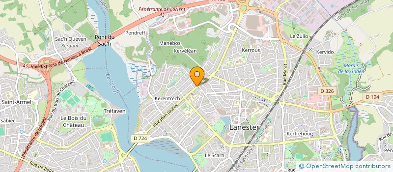 localisation de l'entreprise LES MAISONS INDIVIDUELLES CELTIQUES SARL à LANESTER