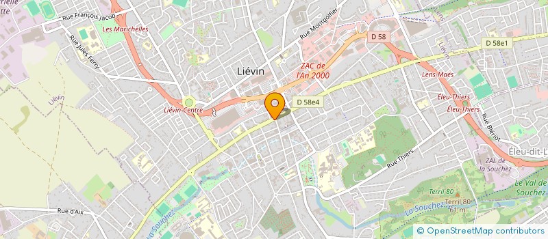 localisation de l'entreprise LES MAISONS JPR  LIEVIN