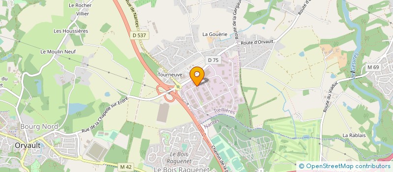 localisation de l'entreprise LES MAISONS MARINES  TREILLIERES