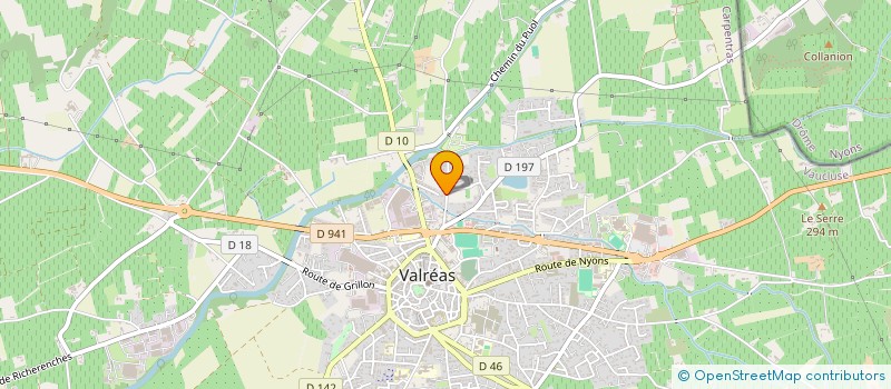 localisation de l'entreprise LES MAISONS MARTINEZ à VALREAS