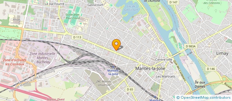 localisation de l'entreprise LES MAISONS MASTERS OUEST  MANTES-LA-JOLIE