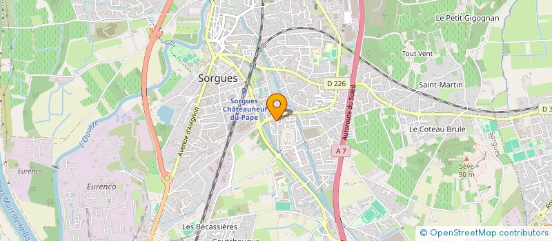 localisation de l'entreprise LES MAISONS MODERNES à SORGUES