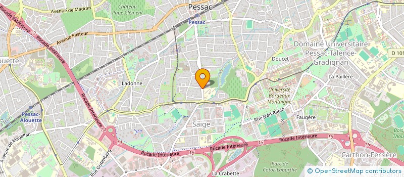 localisation de l'entreprise LES MAISONS NEUVES  PESSAC