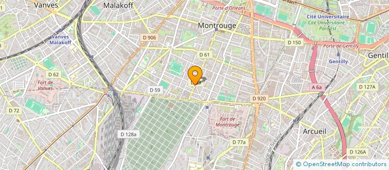 localisation de l'entreprise LES MAISONS NORMANDES BESNARD  MONTROUGE