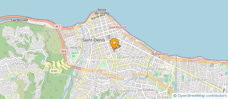 localisation de l'entreprise LES MAISONS OMEGA à SAINT-DENIS