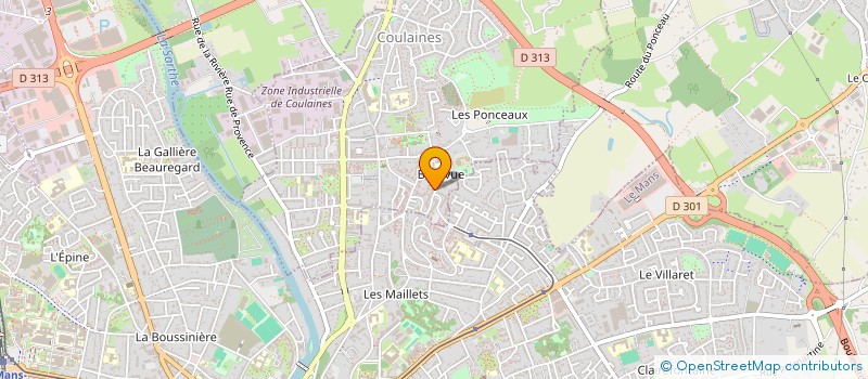 localisation de l'entreprise LES MAISONS POUR TOUS à COULAINES