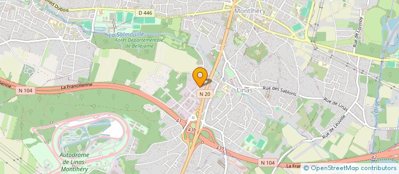 localisation de l'entreprise LES MAISONS RENOBAT à LINAS