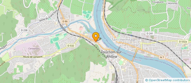 localisation de l'entreprise LES MAISONS RHODANIENNES à TOURNON-SUR-RHONE
