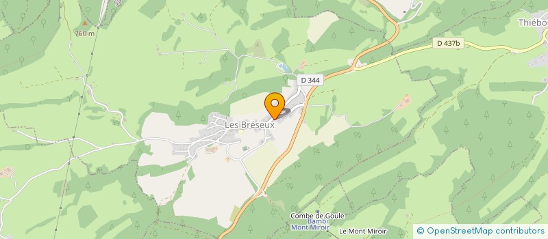 localisation de l'entreprise LES MAISONS ROUGES  LES BRESEUX