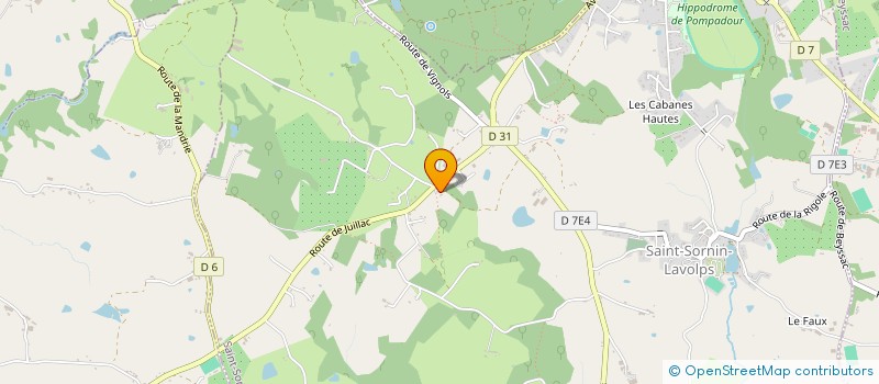 localisation de l'entreprise LES MAISONS ROUGES  SAINT-SORNIN-LAVOLPS