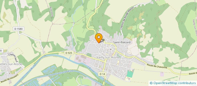 localisation de l'entreprise LES MAISONS ROUGES  VAILLY-SUR-AISNE