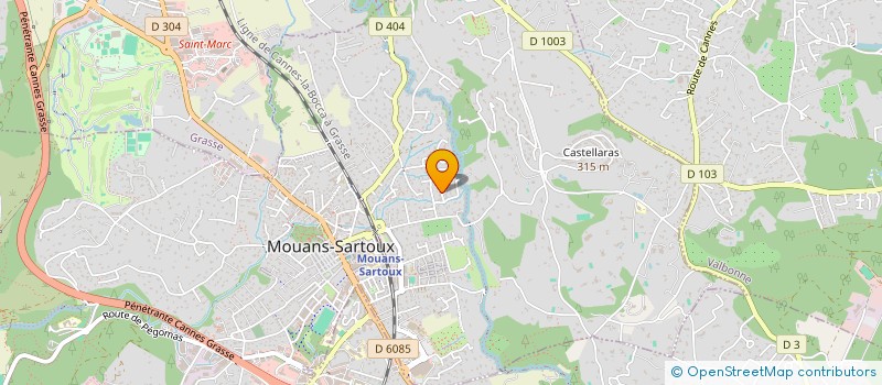 localisation de l'entreprise LES MAISONS SOLAIRES à MOUANS-SARTOUX