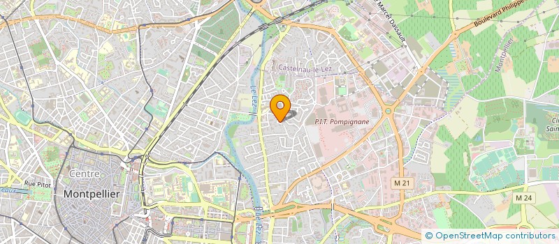 localisation de l'entreprise LES MAISONS TEMPORA à MONTPELLIER