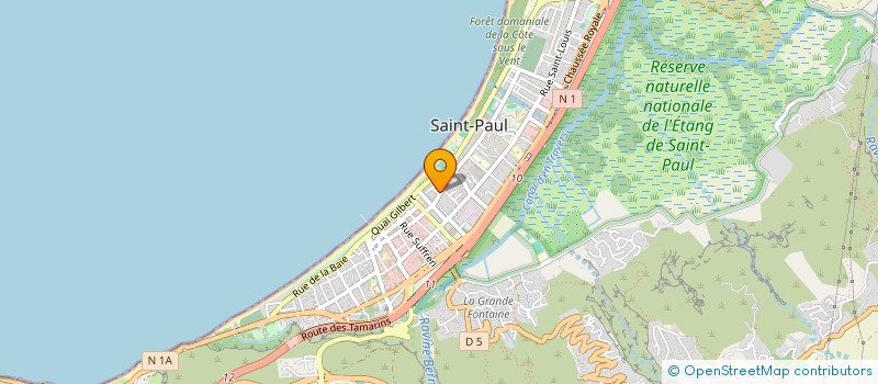 localisation de l'entreprise LES MAISONS VERTES à SAINT-PAUL
