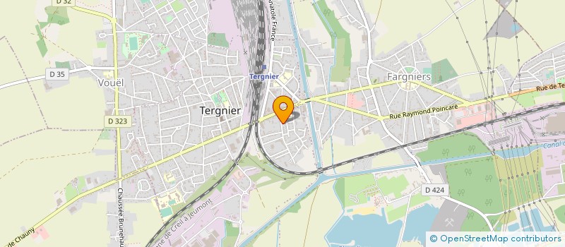 localisation de l'entreprise LES MAISONS VILLAGEOISES  TERGNIER