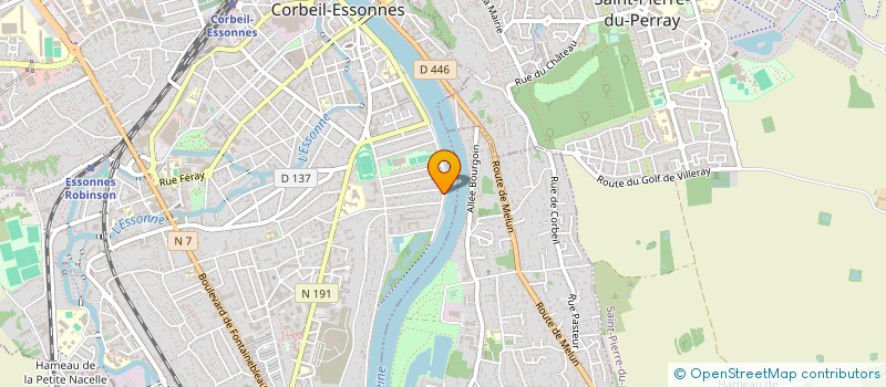localisation de l'entreprise LES MAISONS XE à CORBEIL-ESSONNES