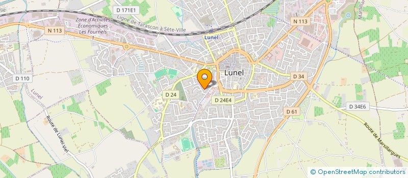 localisation de l'entreprise LES MAITRE DES PIERRES  LUNEL