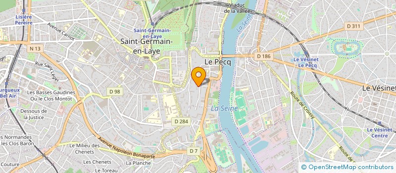 localisation de l'entreprise LES MAITRES ARTISANS PARISIENS  LE PECQ
