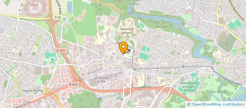 localisation de l'entreprise LES MAITRES BOUCHERS DU TERROIR à ANGERS