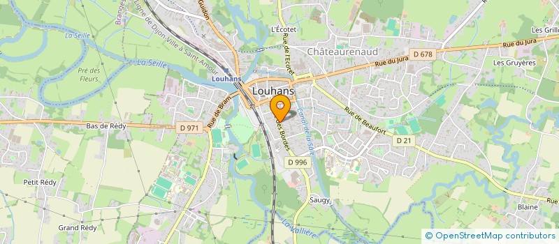 localisation de l'entreprise LES MAITRES CAMPS à LOUHANS