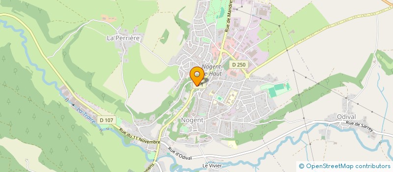 localisation de l'entreprise LES MAITRES COUVREURS à NOGENT