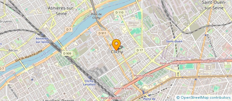 localisation de l'entreprise LES MAITRES D'HOTEL DE FRANCE PARIS-IDF à CLICHY