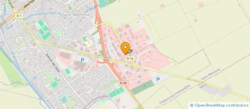 localisation de l'entreprise LES MAITRES DECORATEURS à SAINT-MEMMIE