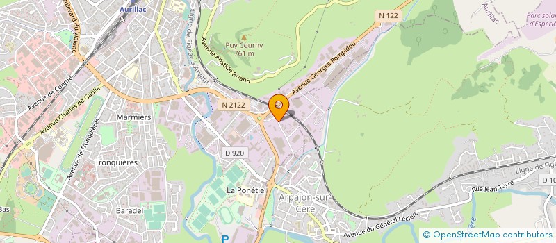 localisation de l'entreprise LES MAITRES DEMENAGEURS AUVERGNATS à AURILLAC