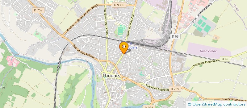 localisation de l'entreprise LES MAITRES DES CLES à THOUARS