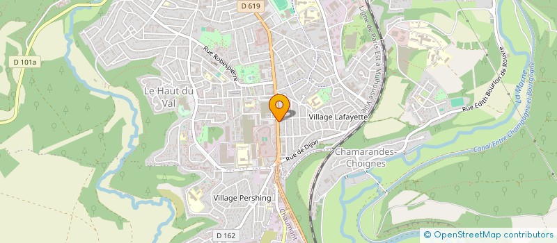 localisation de l'entreprise LES MAITRES DU FEU à CHAUMONT