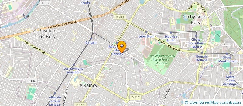 localisation de l'entreprise LES MAITRES PLOMBIERS CHAUFFAGISTES à CLICHY-SOUS-BOIS