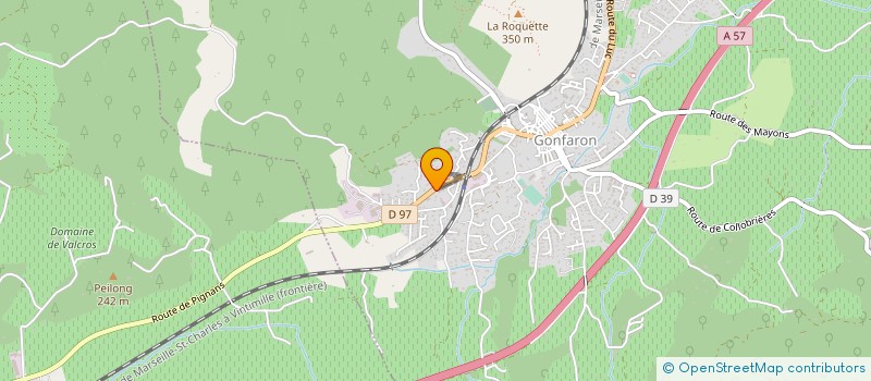 localisation de l'entreprise LES MAITRES VIGNERONS DE GONFARON à GONFARON