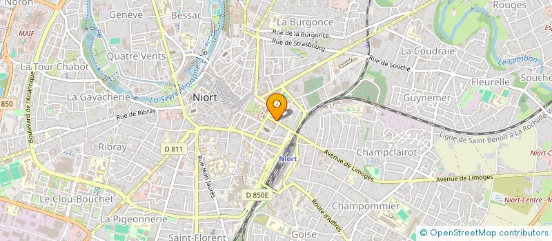 localisation de l'entreprise LES MAJ NIORT  NIORT