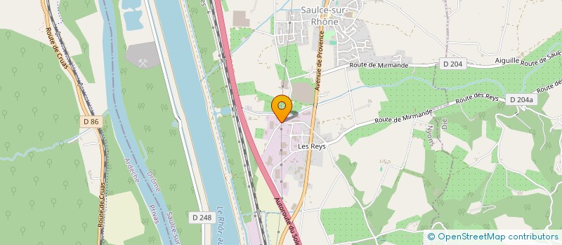 localisation de l'entreprise LES MAJA  SAULCE-SUR-RHONE