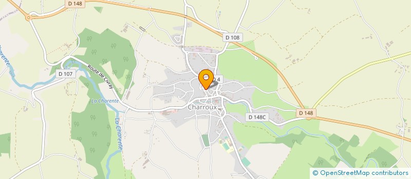 localisation de l'entreprise LES MAJORETTES DE CHARROUX  CHARROUX