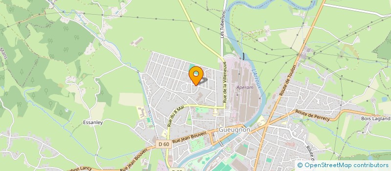 localisation de l'entreprise LES MAJORETTES DE GUEUGNON  CURDIN