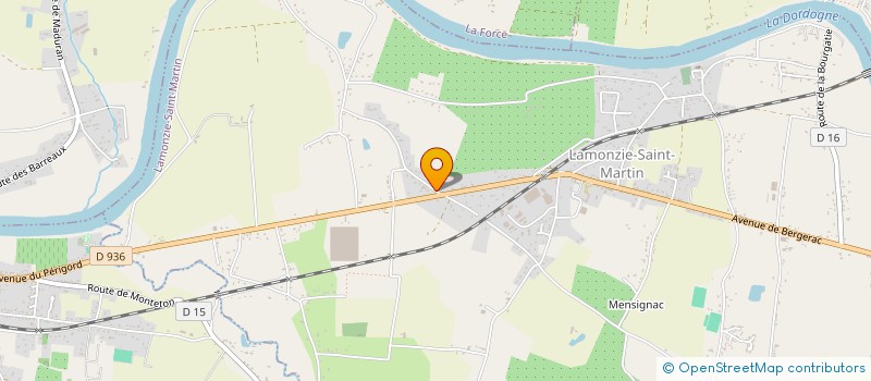 localisation de l'entreprise LES MAJOS D OR  LAMONZIE-SAINT-MARTIN