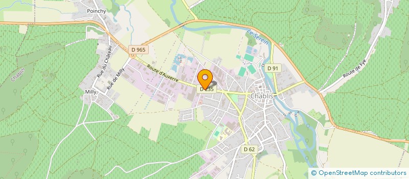 localisation de l'entreprise LES MALANDES à CHABLIS