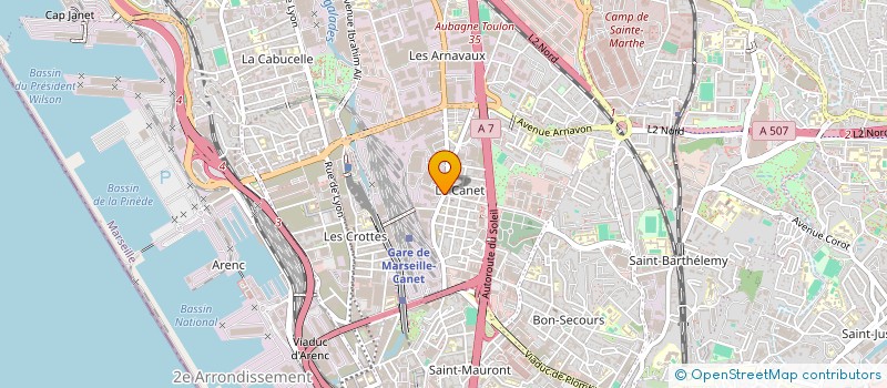 localisation de l'entreprise LES MALES-HEUREUX à MARSEILLE