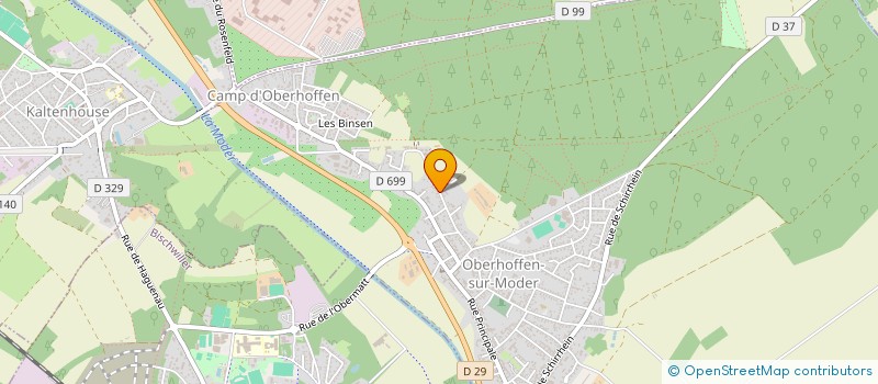 localisation de l'entreprise LES MALICETTES  OBERHOFFEN-SUR-MODER