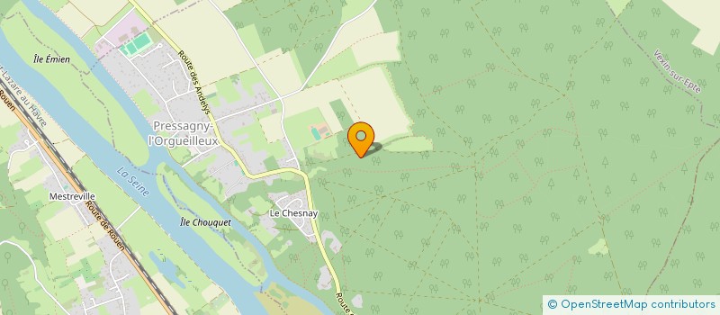 localisation de l'entreprise LES MALINOIS  PRESSAGNY-L'ORGUEILLEUX