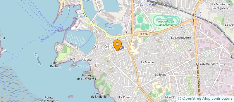 localisation de l'entreprise LES MALOUINS DANS LA COURSE  SAINT-MALO