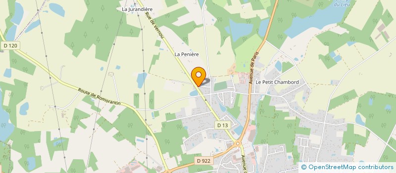 localisation de l'entreprise LES MALVAS  ROMORANTIN-LANTHENAY