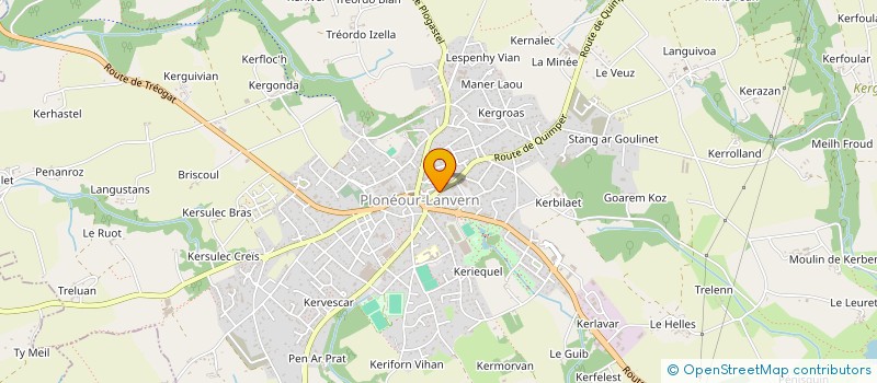 localisation de l'entreprise LES MAM' EN CHOUETTES à PLONEOUR-LANVERN
